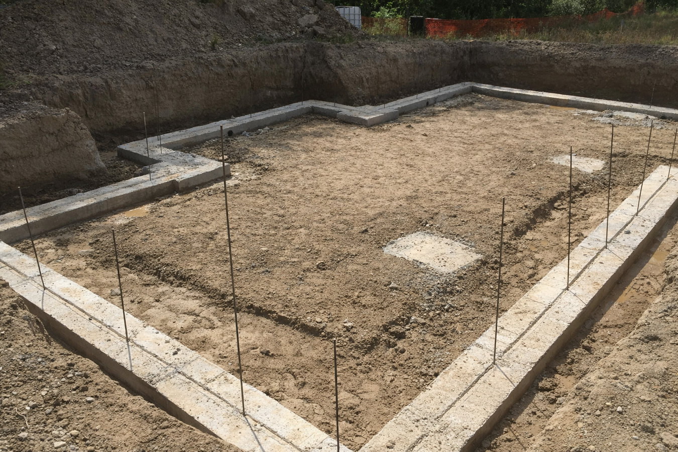 Concrete footings in St. Cloud, MN