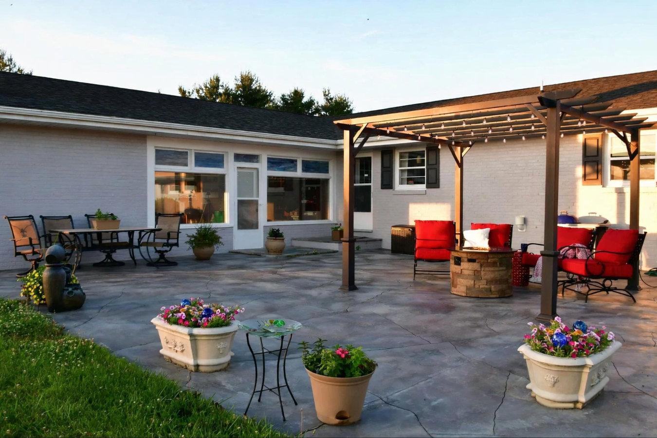 Concrete patio construction in St. Cloud, MN