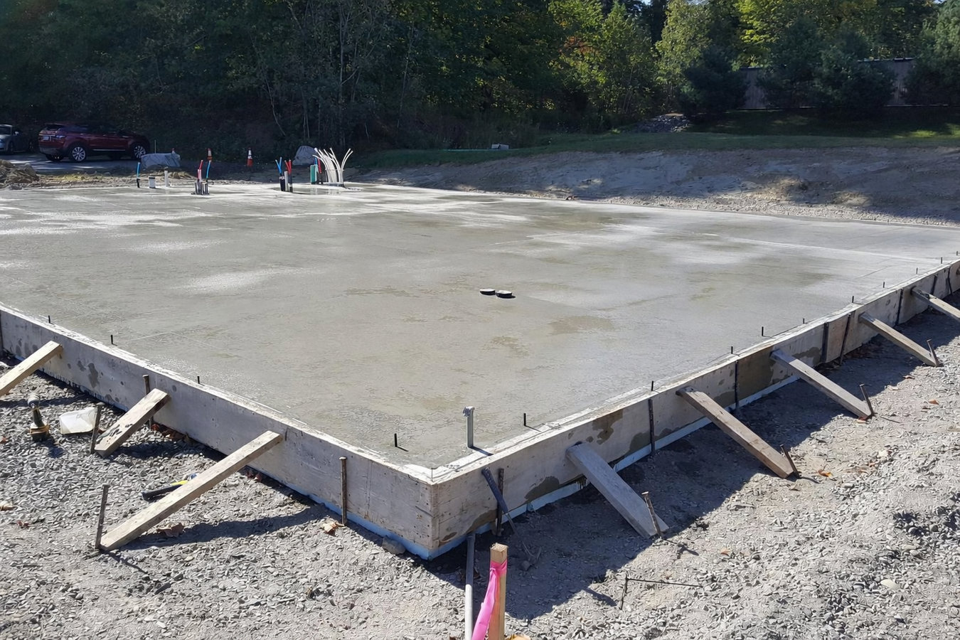 Slab foundation building in St. Cloud, MN